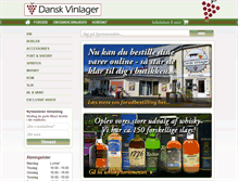 Tablet Screenshot of dansk-vinlager.dk